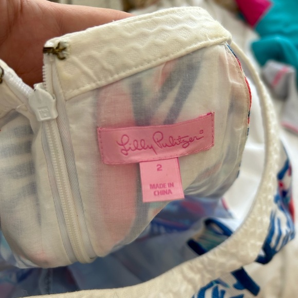 Pearl Resort White Red Right Return Sailboat Print Shift Dress - Picture 3 of 4